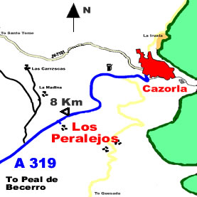 Map of Los Peralejos